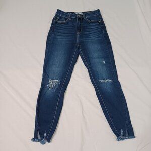 KanCan Jeans Womens Blue Denim Size 3/25 Estilo Skinny Mid Rise